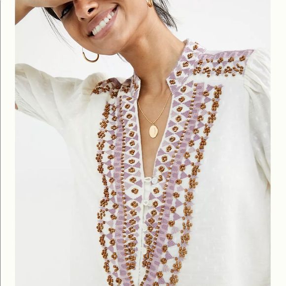 NWT Anthropologie Forever That Girl blouse size 8 - Picture 4 of 13